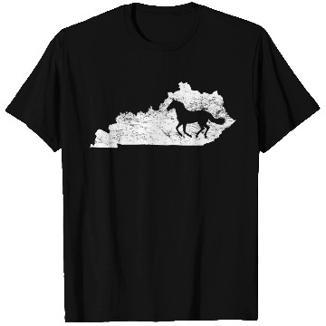 Discover Kentucky Map Horse Kentucky T Shirts