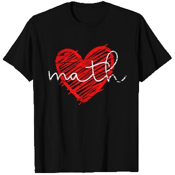 Discover Math Heart - Math Teacher Heart T Shirts