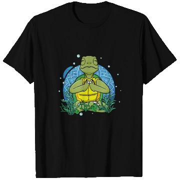 Discover Meditating Sea Turtle Gift Yoga Zen Meditation T Shirts