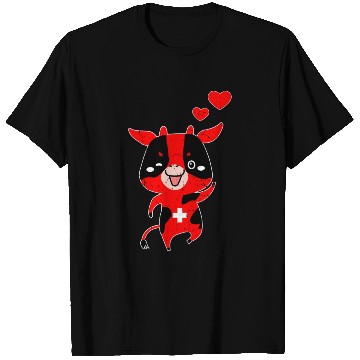 Discover Switzerland Swiss Cow T Shirts