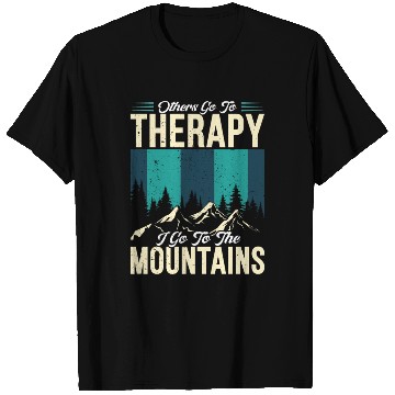 Discover Mountain love Therapy Mountains Wanderlust T Shirts