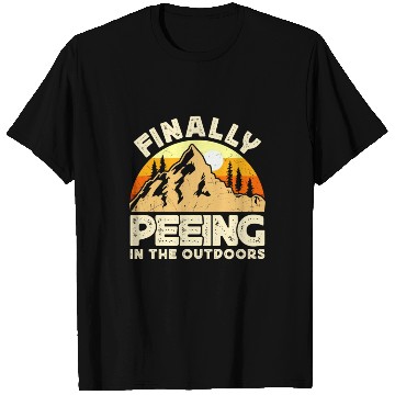 Discover I love peeing Outside Hiker funny Mountains T Shirts