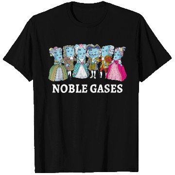 Discover Noble Gases Science Pun Joke Funny Periodic Table T Shirts