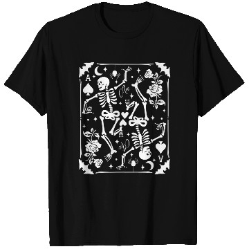 Discover Skeleton Ace Of Spades Card Goblincore Punk Grunge T Shirts