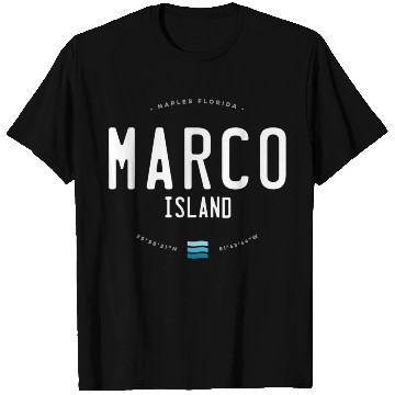 Discover Marco Island Naples Florida Beach Waves T Shirts