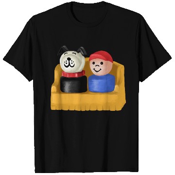 Discover Little People Boy And His Dog Painting T Shirts
