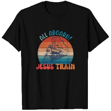 Discover All Aboard! Je-sus Train T Shirts