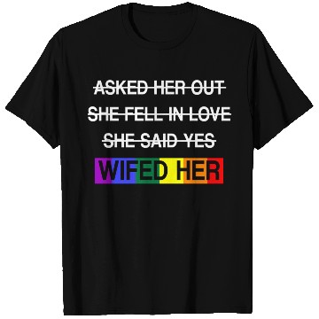 Discover Her Lgbtq Romantic Lesbian Wedding Day T Shirts