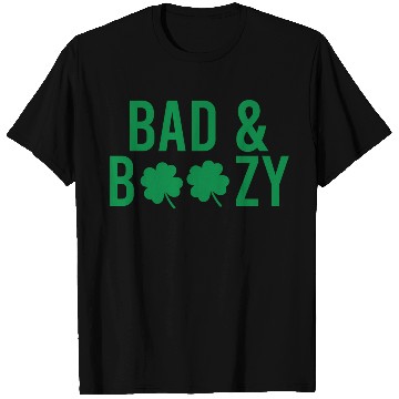Discover Bad And Boozy Irish St Patrick Day Drinking T Shirts