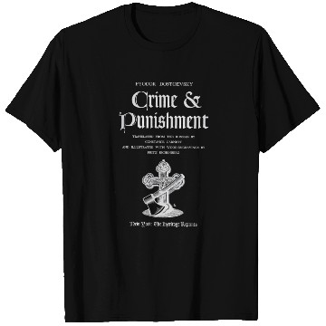 Discover Crime And Punishment Fyodor Dostoevy Title Page T Shirts