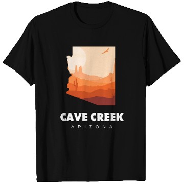 Discover Caving Cave Creek Arizonna For Caveman Hiker T Shirts