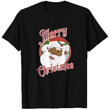 Discover Black Merry African American Santa Claus T Shirts