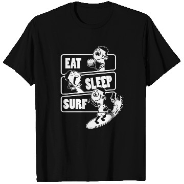 Discover Eat Sleep Surf Repeat Gift For Surfing Lover T Shirts
