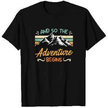 Discover And so the Adventure begins Wanderlust Wanderer T Shirts