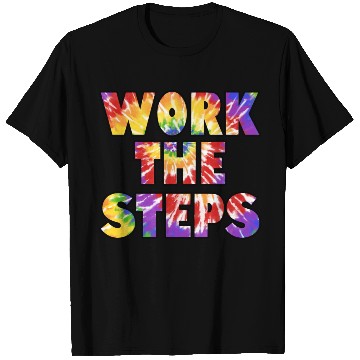 Discover Work the Steps tie dye T Shirts