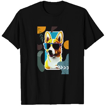 Discover cute puppy with flowers T Shirts