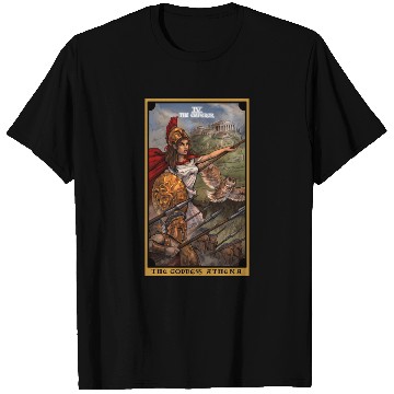 Discover The Goddess Athena The Emperor Tarot Card Greek T Shirts