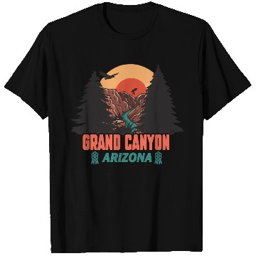 Discover Grand Canyon Arizonna National Park Illustration T Shirts