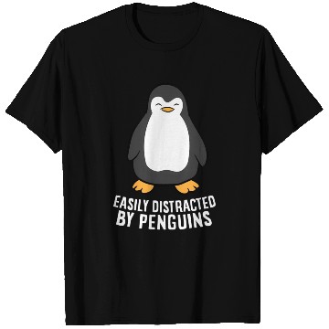 Discover Easily Distracted By Penguins Penguins T Shirts