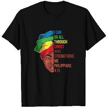 Discover African American Jesus Christian Black T Shirts
