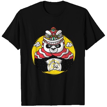 Discover Lion Dance Panda T Shirts