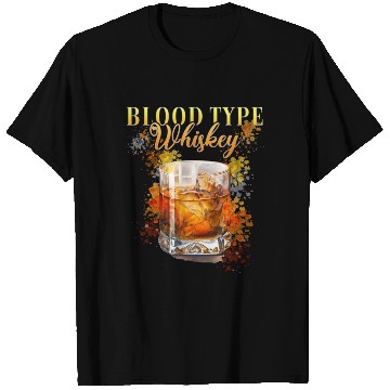 Discover Blood Type Whiskey Cocktail Bartender T Shirts