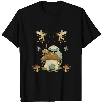 Discover Fantasy mushroom House Elves Design T Shirts