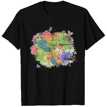 Discover Beautiful Bird Animal Colorful Hummingbird T Shirts