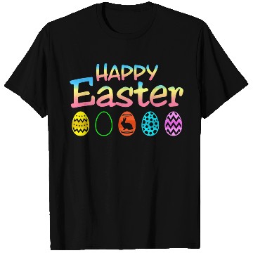 Discover Happy Easter Bunny Colorful Eggs Perfect For T Shirts