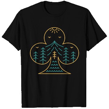 Discover Playing Card Club Symbol Of Nature T Shirts