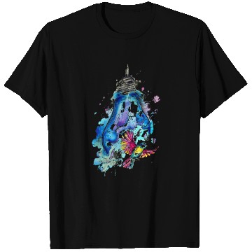 Discover Bird In Lightbulb T Shirts