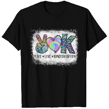 Discover Peace Love Kindergarten Teacher Appreciation T Shirts