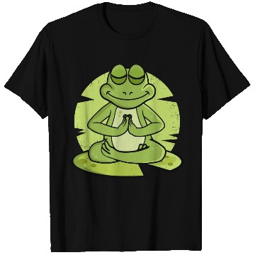 Discover Meditating Frog Lover Men Yoga Gift Women T Shirts