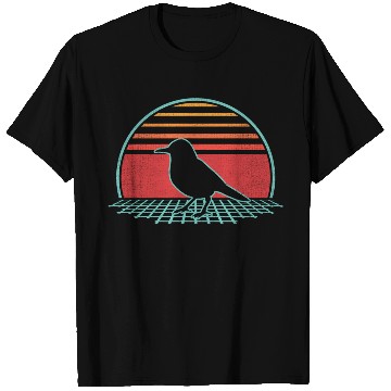 Discover Meadowlark Bird 80S Style Birding T Shirts