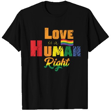 Discover Love is Human Right LGBT Gay Pride T Shirts