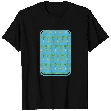Discover leek and onion pattern T Shirts
