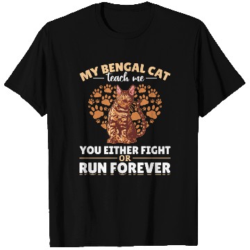 Discover Bengal Cat Heart Paw Gift Cat Breeder T Shirts