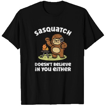 Discover Sasquatch Bigfoot Doesn't Believe Either Summer T Shirts