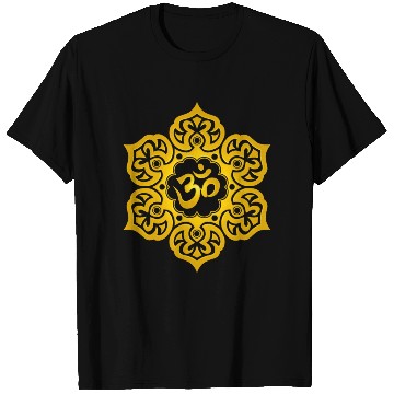 Discover Yellow Lotus Yoga Om T Shirts
