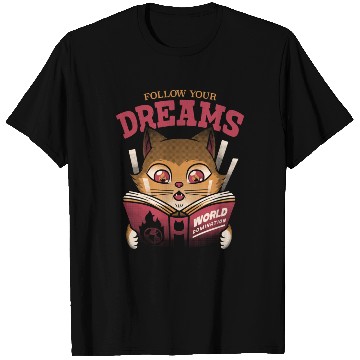 Discover Follow Your Dreams Cat World Domination T Shirts