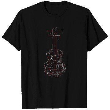 Discover Electrical network guitar 1 T Shirts