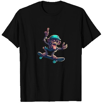 Discover zombie monkey skat T Shirts