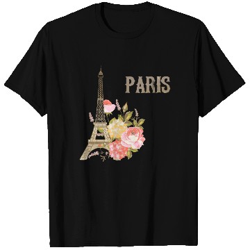 Discover Eiffel Tower Paris Vintage Souvenir Paris France T Shirts