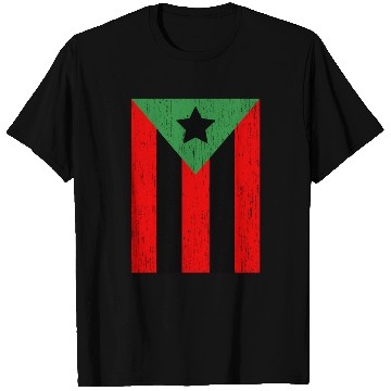 Discover Afro Boricua Flag Puerto Rico Africa Roots Pride T Shirts