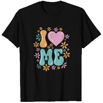 Discover I Love Me Balloon Heart Decor Flower Floral T Shirts