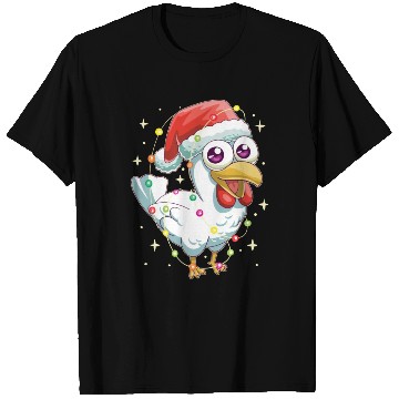 Discover Christmas Lights Chicken Santa Xmas Deer Magic T Shirts