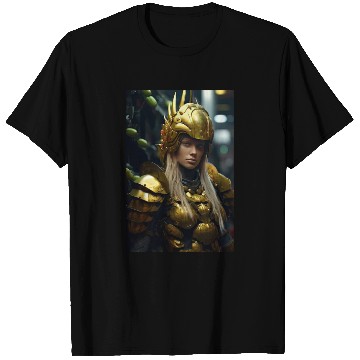 Discover Gilded Valor: The Empowered Warrior T Shirts
