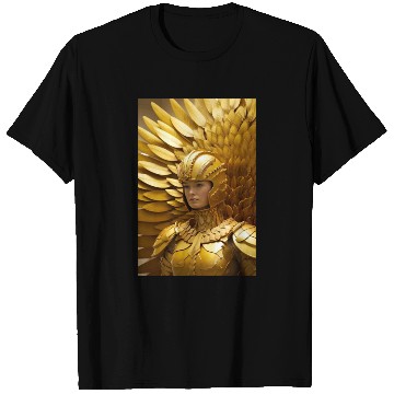 Discover Golden Valor: The Resolute Warrior T Shirts