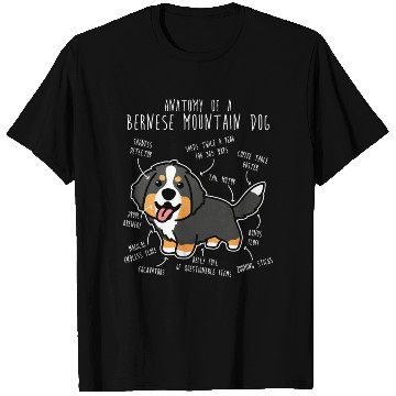 Discover Bernese Mountain Dog Anatomy T Shirts