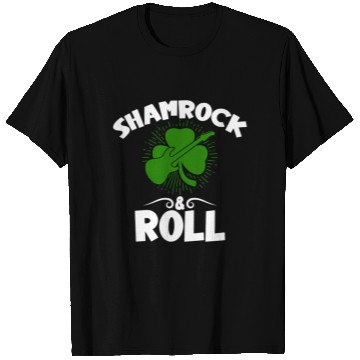 Discover Shamrock Rock And Roll Guitar St Patrick'S Day T Shirts